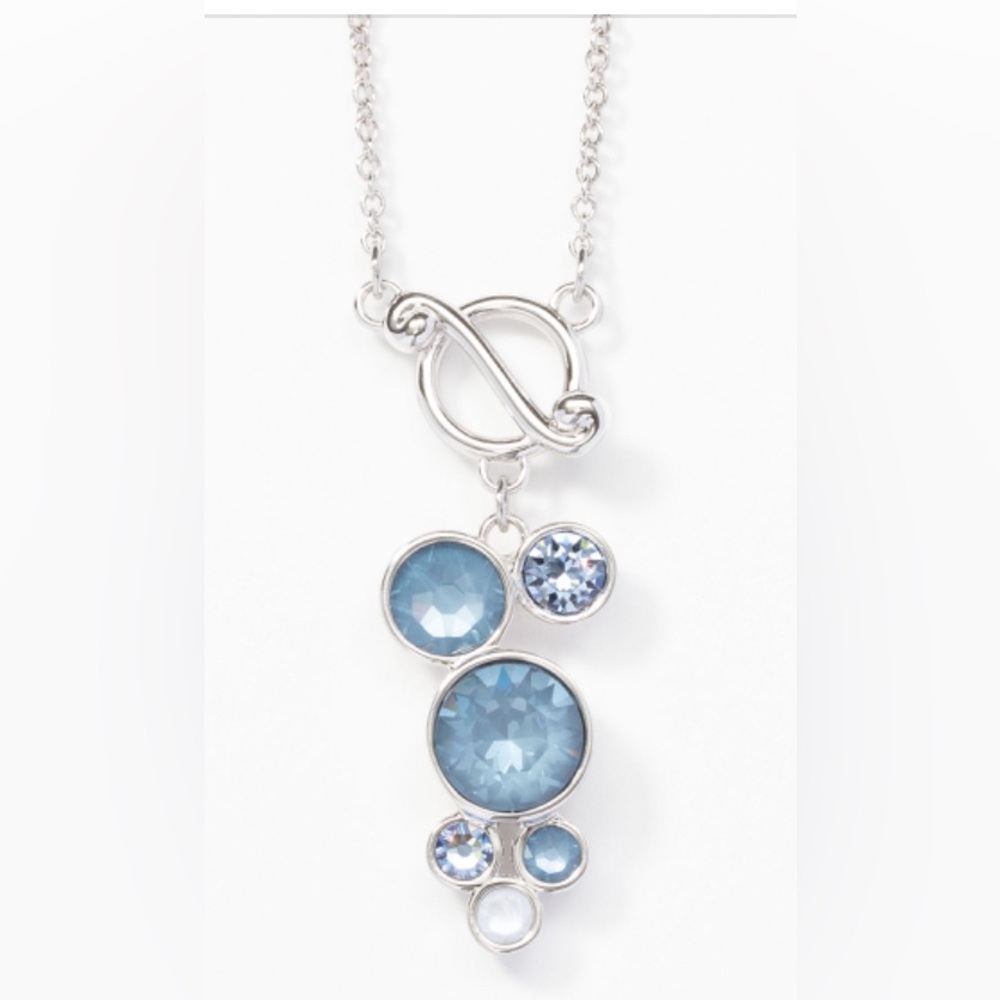 Touchstone Crystal by Swarovski BEYOND BLUE Crystal necklace BNIB